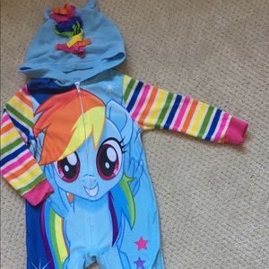 Rainbow Dash Onesie Fleece Pajamas